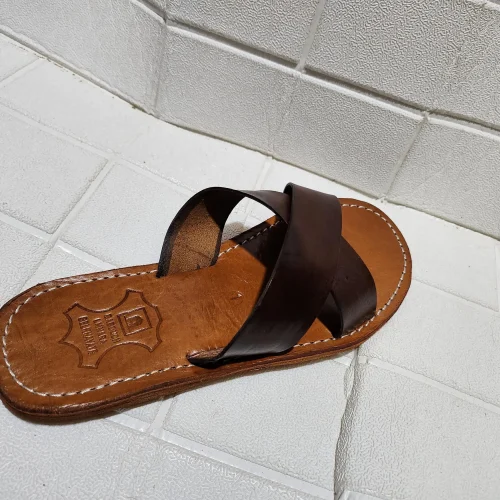 Women’s Criss Cross Moroccan Leather Sandals