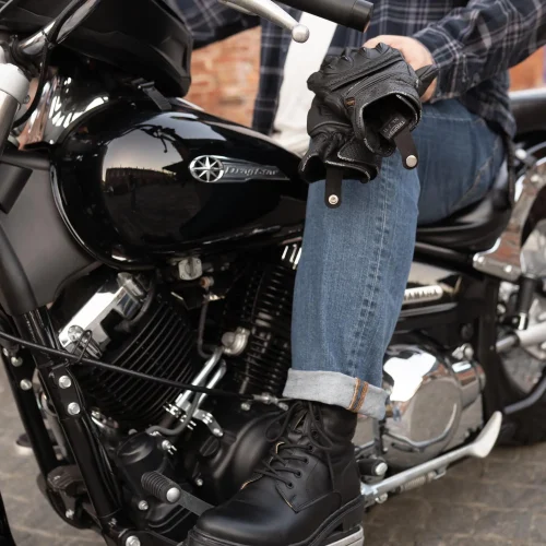 Vintage Black And Brown Leather Boots Men S